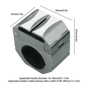 Invisible Ring Shape Bike Phone Holder Aluminum Alloy MTB Road Bicycle Cell Phone Mount Stand Cycling Navigation Bracket