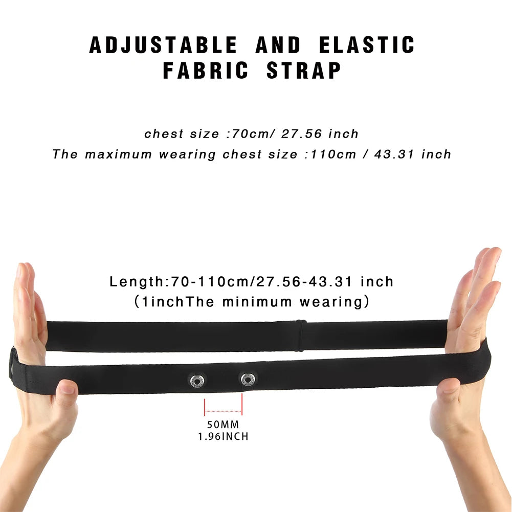 Heart Rate Monitor Replacement Soft Fitnesss Chest Band Chest Belt Chest Monitor Strap Fits for Polar Garmin Magene