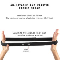 Heart Rate Monitor Replacement Soft Fitnesss Chest Band Chest Belt Chest Monitor Strap Fits for Polar Garmin Magene