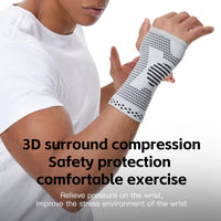 Gym Sports Wristband Wrist Protector Palm Guard Wrist Support Adjustable Wrist Brace Strap Compression Gloves for Carpal Tunnel