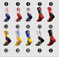 Professional Star Basketball Socks Elite Thick Sports Socks Adults Kids Non-slip Breathable Durable Towel Bottom Sports Socks