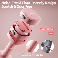 Lightweight Adjustable Dumbbell Kettlebell Set - 4 in 1 Free Weight Set with Kettlebell Grip Converter, Each 2.2 3.3 4.4 5.5lb Q