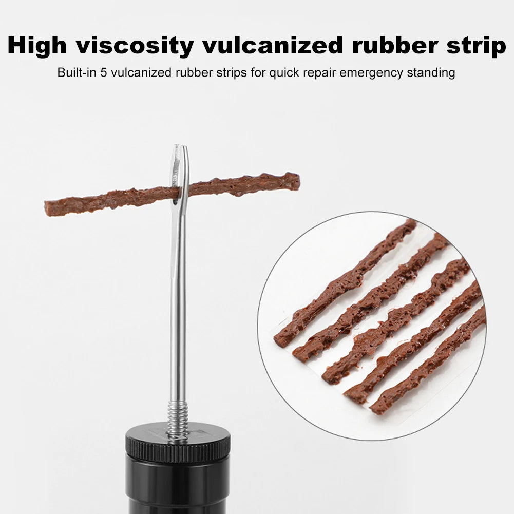 CO2 Bicycle Pump with Tubeless Tire Repair Tool Schrader & Presta Valve Portable Tire Inflator Aluminum Alloy for MTB Road Bike