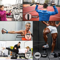 Resistance Bands Set, Exercise Bands With Door Anchor, Handles, Carry Bag, Legs Ankle Straps For Resistance Training