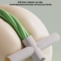 Yoga Pedal Puller Portable Resistance Band 4-Tube Pedal Ankle Puller Abdominal Exerciser Elastic Pedal Booster Body