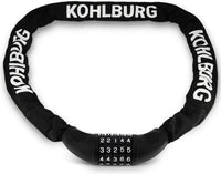 Extra Long 3.8 ft Bike Combination Lock - 5-Digit Secure Chain Lock for Bicycle & e-Bike