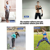 11PCS Elastic Rubber Resistance  Expander Bands for Bodybuilding, Home Gym Equipment, Weight Training, Fitness