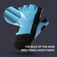 Workout Gloves Men Women Gym Lifting Fitness Climbing Exercises Work Out Wrist Belt Shock Absorb Foam Pad Palm Crossfit