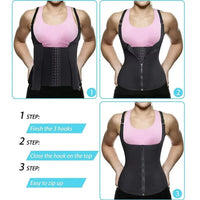Sweat Waist Trainer Vest Slimming Corset for Weight Loss Body Shaper Sauna Suits Compression Shapewear Belly Girdles Tank Tops