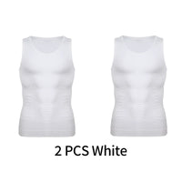Men Compression Vest Sleeveless Shapewear Slimming Body Shaper Shirt Gym Workout Corset Tummy Control Tank Top Abs Abdomen
