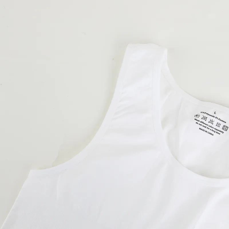 Men Compression Vest Sleeveless Shapewear Slimming Body Shaper Shirt Gym Workout Corset Tummy Control Tank Top Abs Abdomen