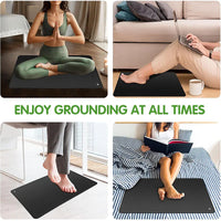 Grounding mat, suitable for home or office use to enhance health, with grounding wire for yoga mats
