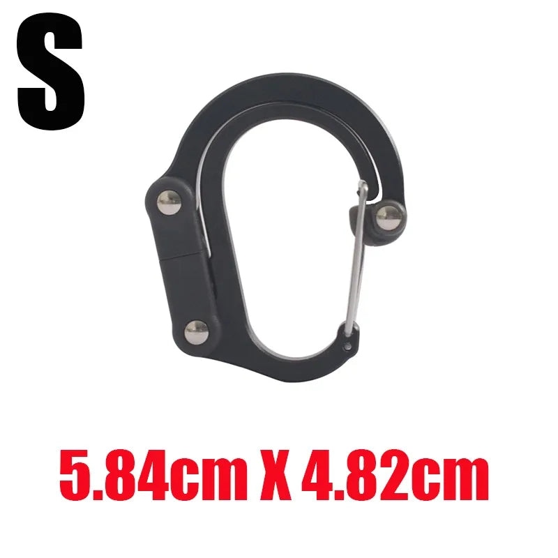 Multi Functional Aluminum Carabiner Mountaineering Buckle Quick Buckle for Outdoor Climbing Camping