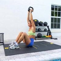 Neo Series 3-in-1 Kettlebell, Dumbbell and Push Up Bar Workout Equipment | Commercial Grade Neoprene Coated Surface | 48lbs