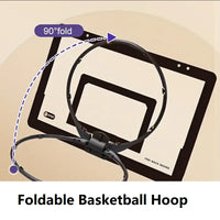 Mini Basketball Hoop for Kids Adults Indoor Small Basketball Hoop for Door Wall Mounted and Room Shooting Ball Sport Game Set