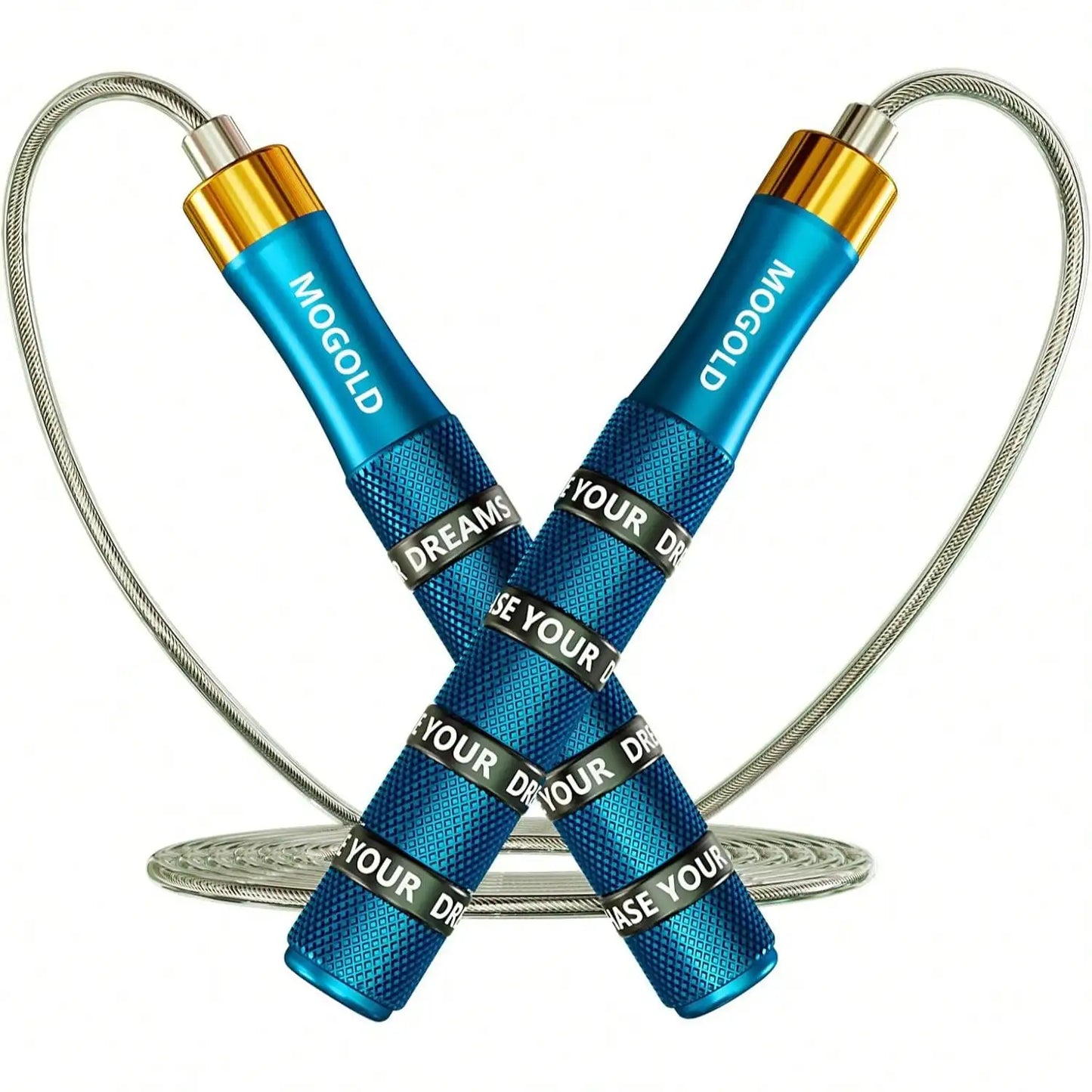 Adjustable Speed Jump Rope | 10ft Steel Cable | 360° Dual Bearings | Anti-Slip Metal Grips | Fast, Durable for CrossFit HIIT