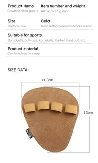 Leather Weight Lifting Training Gloves Palm Protection Women Men Fitness Sports Gymnastics Grips Pull Ups Weightlifting Workout