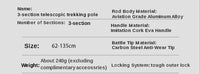 2PCS Trekking Poles Walking Sticks Alpenstock Telescopic Ultralight Premium Adjustable with Quick Lock Hiking Cane