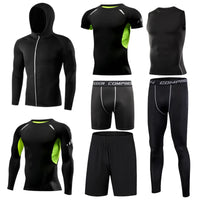 Men's Running Compression Tshirts Quick Dry Soccer Jersey Fitness Tight Sportswear Gym Sport Short Sleeve Shirt Breathable