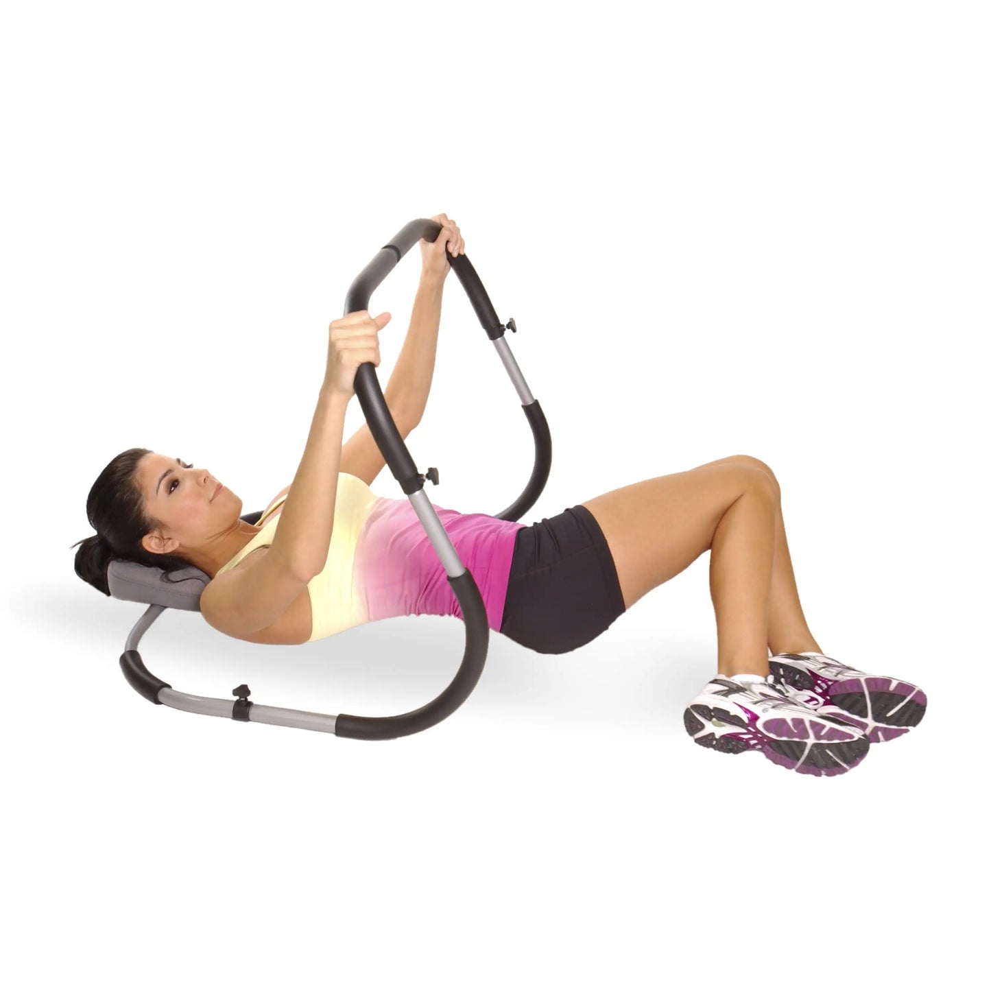 Compact Ab Machine for Home Gym - Steel Frame Cruncher with Ergonomic Support - Tone Abs Reduce Neck Strain Effective