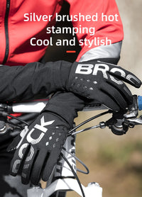 ROCKBROS Full-Finger Touchscreen-Compatible Cycling Gloves for Bicycles & Motorcycles Men and Women - Spring Autumn & Winter