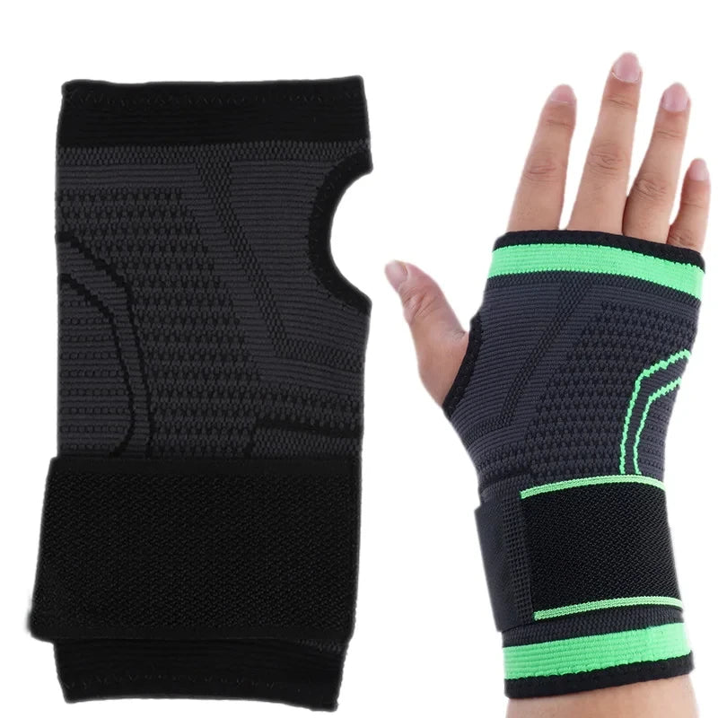Gym Fitness Gloves Wrist Support Sports Wristband Therapy Protector Fingerless Safety Body Building Entertainment 1Piece