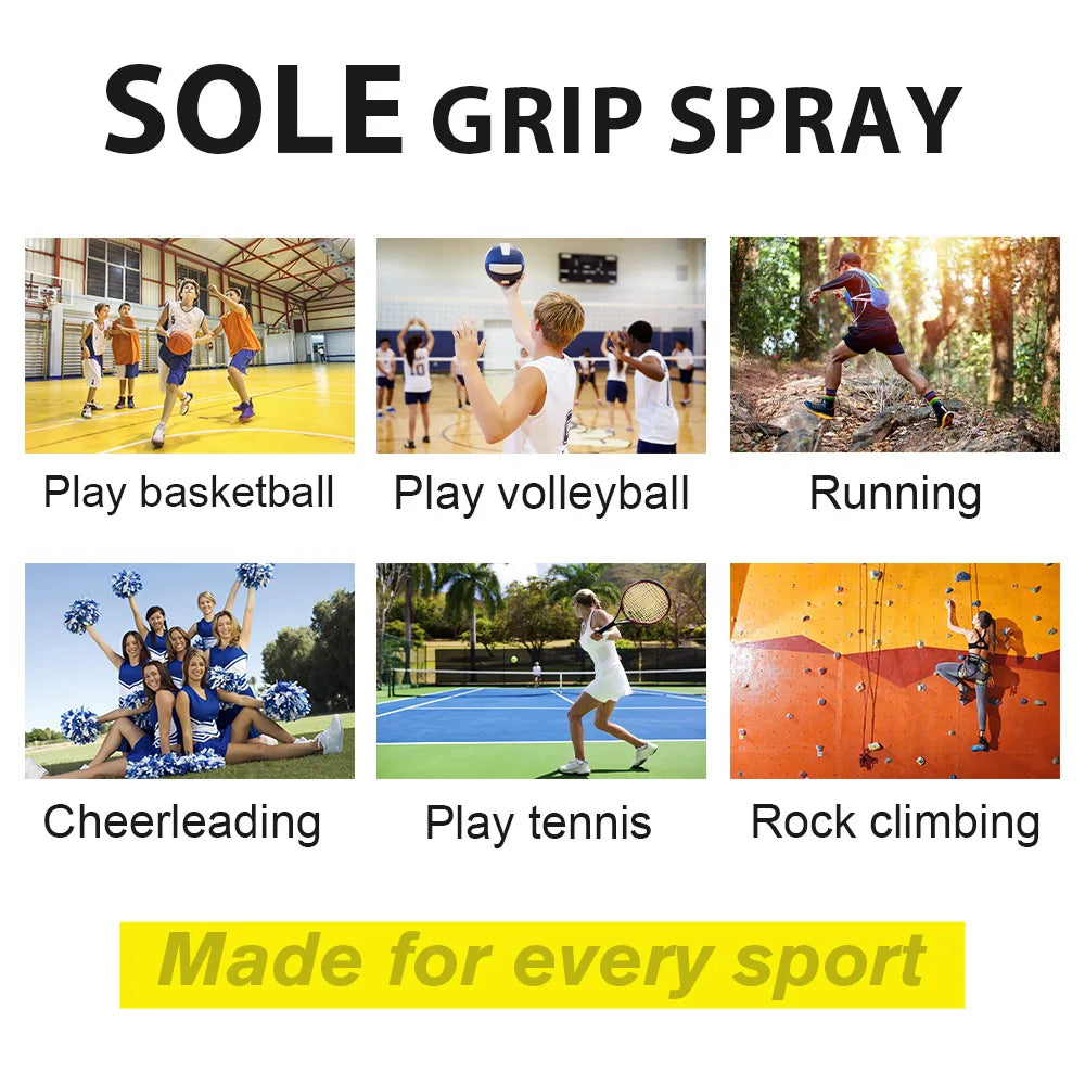 Basketball Shoe Grip Spray - Improve Sole Traction & Court Grip - Rejuvenate & Elongate Sneaker Life -for Various shoes,120ml