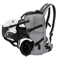 30L Skiing Boot Backpack with Adjustable Fastening Straps Skating Helmet Bag Waterproof Ski Storage Backpack Skiing Accessories