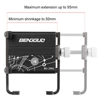 Bicycle Phone Reliable Mount Aluminium Alloy MTB Phone Mount Stand Adjustable Bike Phone Nonslip Holder Fixed Navigation Bracket