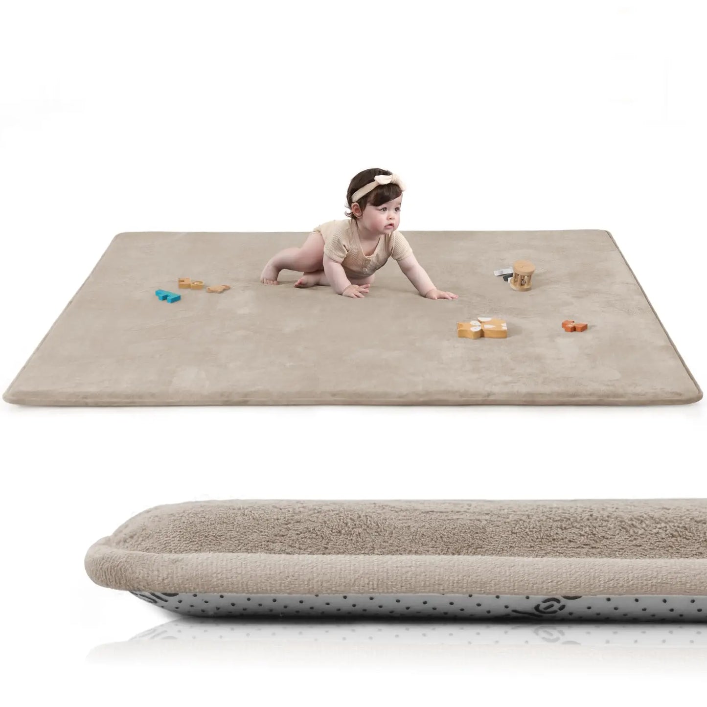 Large Solid Casual Non-slip Carpet Living Room Thick Foam Baby Play Mat Soft for Kids Coral Velvet Rug Yoga Mats