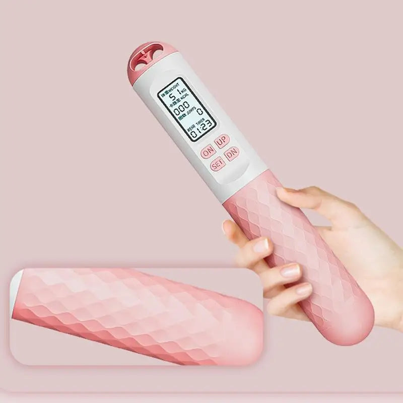 1Pair Ropeless Jump Rope Smart Cordless Counting Skipping Rope Anti-Slip Adjustable Weighted Cordless Jump Ropes