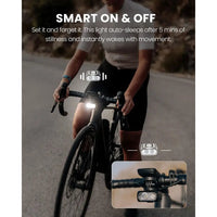 1300 Lumens USB-C Rechargeable Bike Headlight, Waterproof IPX6, Compatible with Garmin/Wahoo for Night and Urban Cycling