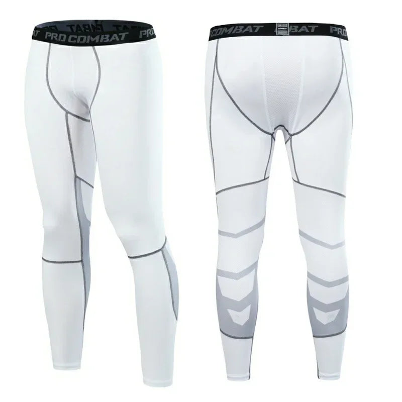 Men's Compression Pants Cycling Running Basketball Soccer Elasticity Sweatpants Fitness Tights Legging Trousers Rash Guard
