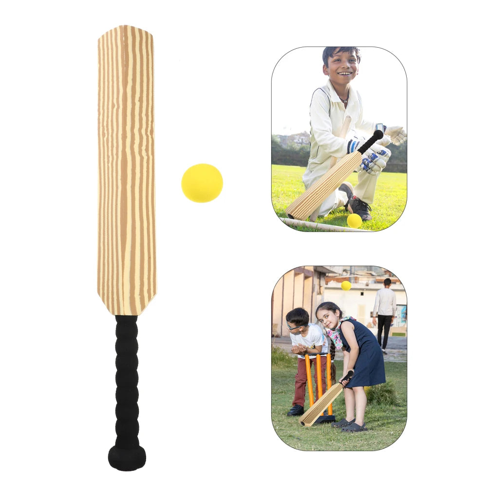 24 Inch Kids Cricket Set EVA Bat Ball Lightweight Durable Outdoor Indoor Game Activities Sports Set Backyard Toy Beach Game