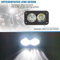 Dirtbike Headlight Kit for SurRon Segway X260 Talaria Sting R MX4 PC Lens Motorcycle Light Bar Led Headlamp with Blue Light Swit