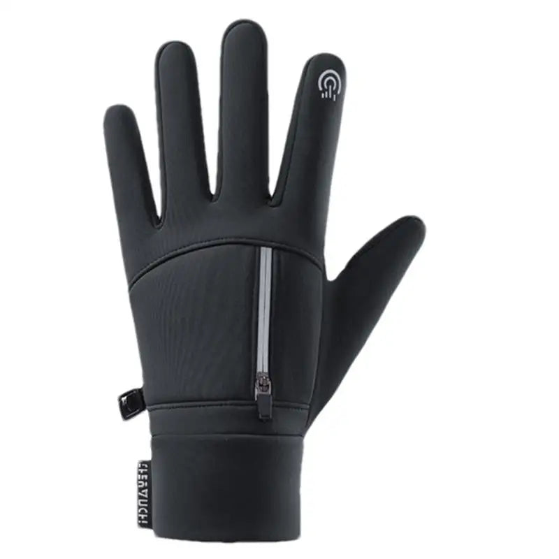 Cycling Windproof Gloves Windproof Outdoor Full Finger Cycling Gloves Pocket Design Screen Touch Cycling Gloves For Sports