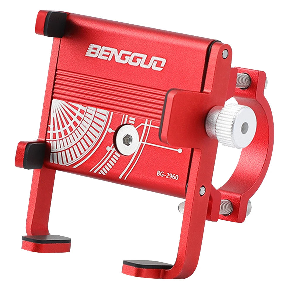 Bicycle Phone Reliable Mount Aluminium Alloy MTB Phone Mount Stand Adjustable Bike Phone Nonslip Holder Fixed Navigation Bracket