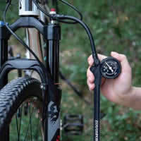 Bike Air Fork Pump 300psi High-Pressure MTB Bike Rear Air Pump Universal Bicycle Pump With Gauge And Air Bleed Button Mountain