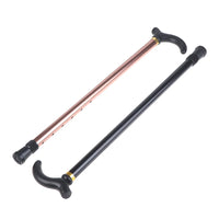 1PC 75-90cm Aluminum Alloy Adjustable Walking Stick 2 Section Stable Anti-Skid Crutch Old Man Hiking Cane Height