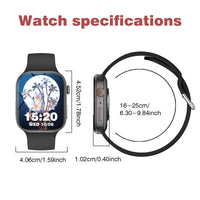 Smart watch, customizable dial, multiple sports modes, answer/make calls, message reminders, suitable for both men and women