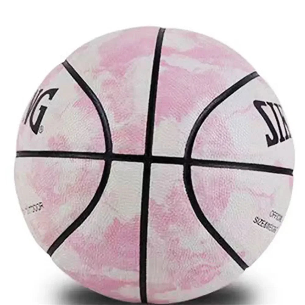 Silent Basketball Wear-Resistant Training Basketball Size 7 PU Basketball Suitable for Indoor & Outdoor Adults