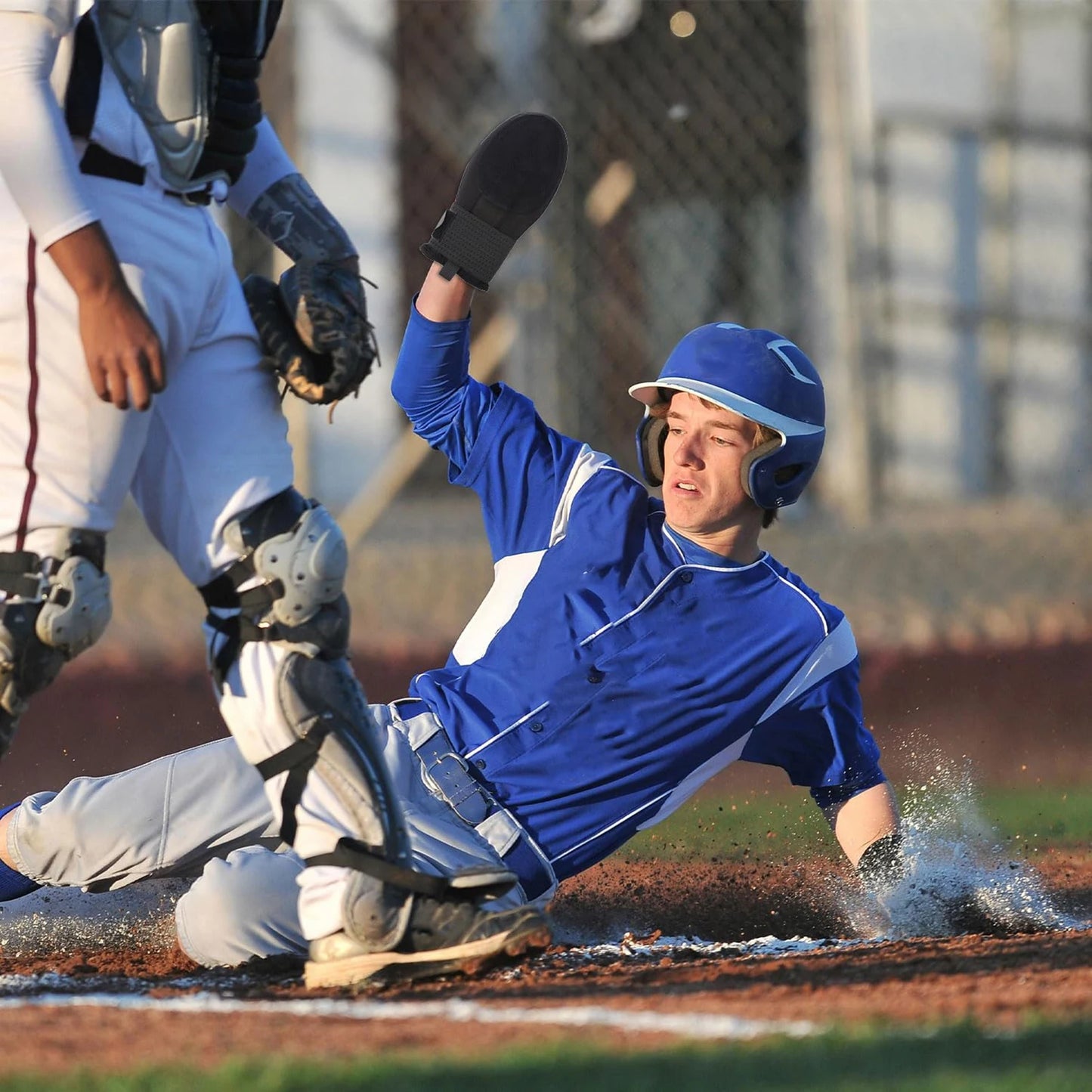 Palm Protection Sliding Gloves for Baseball Softball Ambidextrous Left Right Hand Strap Universal Fit Anti Slip Training Sports