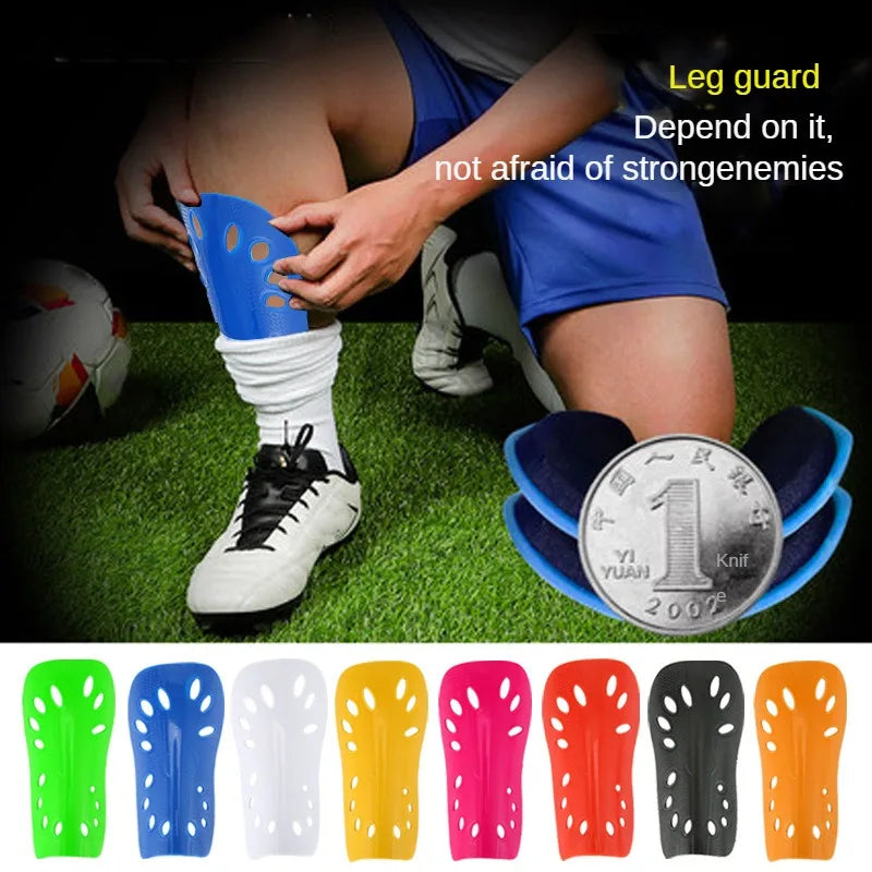 Football Shields Soccer Shin Guards Kits for Children Man 1pair  Protective Gear Breathable Plastic Safety Shin Pads
