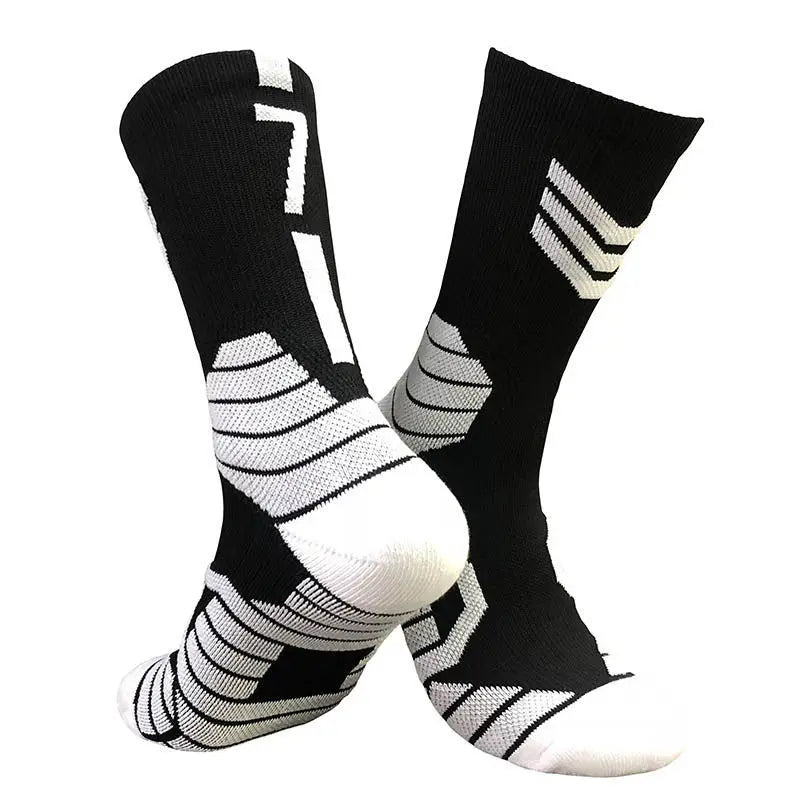 Professional Star Basketball Socks Elite Thick Sports Socks Adults Kids Non-slip Breathable Durable Towel Bottom Sports Socks