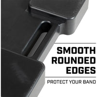 Resistance Band Footplate with Neoprene Bandguard - UHMWPE Non-Slip Base for Resistance Training, Squats, Deadlifts, and More –