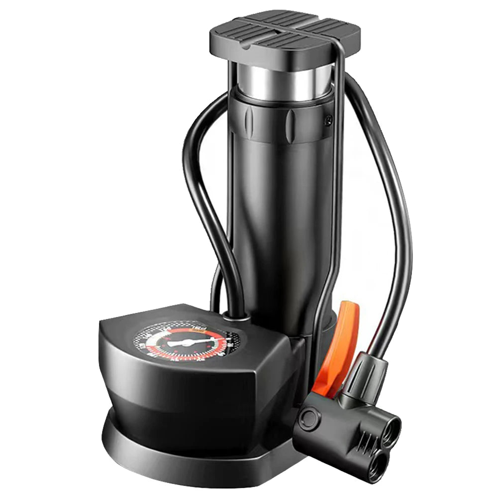 Foot Pedal Portable Pump High Pressure Bicycle Tire Air Pump Schrader Valve Car Basketball Inflator for Electric Car Motorbike