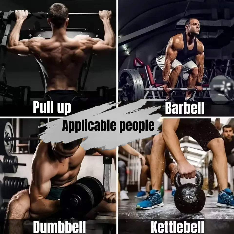 Weight Lifting Hook Grips With Wrist Wraps Hand-Bar Wrist Strap Gym Fitness Hook Weight Strap Pull-Ups Power Lifting Gloves