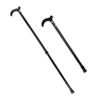 1PC 75-90cm Aluminum Alloy Adjustable Walking Stick 2 Section Stable Anti-Skid Crutch Old Man Hiking Cane Height
