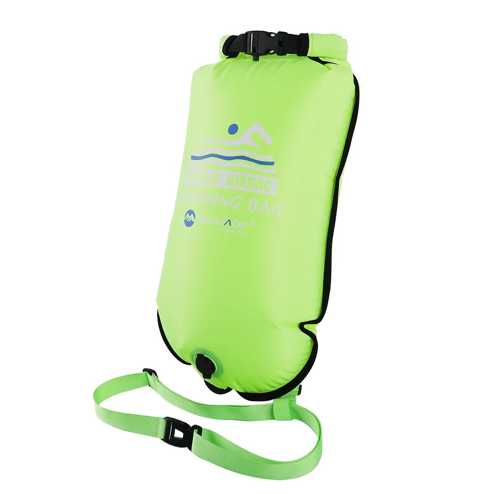 20L Inflatable Open Swimming Buoy Tow Float Dry Bag With Waist Belt For Boating Rafting Swimming Bucket Water Sport Safety Bag