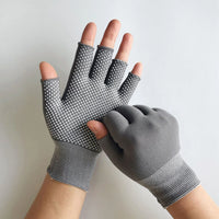 Half Finger Fishing Gloves Breathable Driving Gloves Non-slip Riding Gloves Workout Mittens for Cycling Fishing Driving